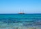 Old Style Sail Boat near Malia on Crete, Geece