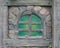 Old style Stone decoration window for background