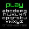 Old style video game font
