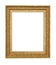 Old style wood frame isolated