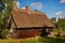 Old stylish cottage house in polish countryside