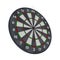 Old target dartboard isolate on white.