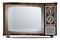 Old Television Set On White Background