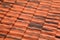 Old terracotta tile roof