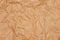 Old texture brown cardboard sheet Brown wrinkle recycle paper background