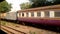 Old Thai trains at the railway station