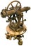 Old theodolite tacheometer cutout