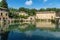 old thermal baths in the medieval village Bagno Vignoni