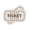 Old ticket vector pictogram