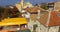 Old tiled roofs of the Bulgarian resort town of Pomorie