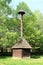 Old timbered belfry in open-air museum