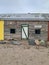 Old time painted buildings Terry Bison Ranch Cheyenne , Wyoming