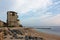 The old tower in Ouranoupoli village, Chalkidiki, Greece