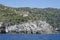 old tower ruin on Cala Moresca cape, Argentario, Italy