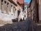 Old town alley in Meiningen Thuringia