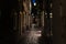 Old town alley in the night, zurich switzerland