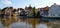 Old town on the banks of Left arm of Regnitz River, Bamberg, Germany