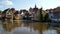 Old town on the banks of Left arm of Regnitz River, Bamberg, Germany