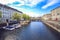 Old Town and canal in Copenhagen, Denmark in a summer day