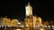 Old Town City Hall in Prague (Night view), view from Old Town Square, Czech Republic