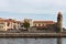 Old town of Collioure, France, a popular town on Mediterranean sea, view of the habor and church