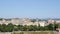 Old town Corfu and fortress cityscape