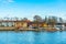 Old town of Fredrikstad viewed across river Glomma, Norway