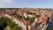 Old town of Gdansk, aerial view