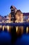 Old Town Gdansk by night, Zuraw, Dlugie Pobrzeze