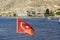 Old town of Halfeti.The old town of Halfeti submerged under the rising waters, Sanliurfa, Turkey.