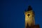 Old Town Hall tower at night at Staromestska square in Prague