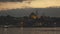 Old town Istanbul in prayer time. Looking over Golden Horn to Suleymaniye Mosque on a twilight sky. 4K UHD video, 3840