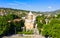 Old town and modern architecture. Dome and cross of Tbilisi Sioni Cathedral