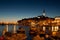 The old town in Rovinj at sunset