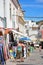 Old town shopping street, Albufeira, Portugal.