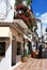 Old town shopping street, Marbella, Spain.