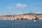 Old town of Sibenik, Croatia. Waterfront view from the sea