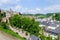 Old town and Skyscraper of Kirchberg district in the City of Luxembourg