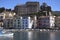 The old town of Sorrento going down into the original fishing harbour of Marina Grande in Sorrento