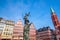 Old town square romerberg in Frankfurt, Germany