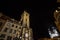 Old Town Square Staromestske namesti of Prague, Czech Republic, at night, with the Old Town hall in front Staromestska Radnice