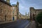 Old town street of St Andrews with the Cathedral in the background, Scotland, United Kingdom