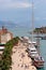 Old town of Trogir, Croatia. Yacht pier.