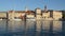 The old town of Trogir, Dalmatia, Croatia. Historic town and harbour on the Adriatic sea and UNESCO world heritage site. Tourist