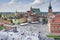 Old Town in Warsaw, Poland - panoramic view