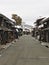 Old township or Historical Building Preservation Area in snow in Takayama City, Japan