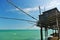 A old trabucco a typical construction for fishing. Abruzzo, Ital