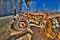 Old tractor at the Coupland Feed Store