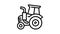 Old tractor icon animation