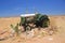 Old tractor wreck namibia desert solitaire